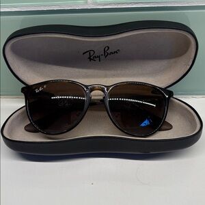 Ray-Ban ERICA Polarized Brown Tortoiseshell Sunglasses with Black Case